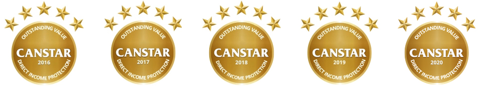 fifth consecutive canstar award for income protection